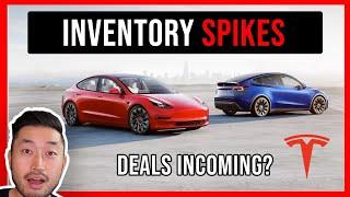 TESLA MODEL Y INVENTORY SPIKES BACK UP | DEMAND PROBLEM?