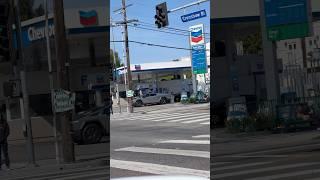 Tesla CyberTruck Getting Gas?! #tesla #cybertruck #electric #gasoline #car #truck #shorts